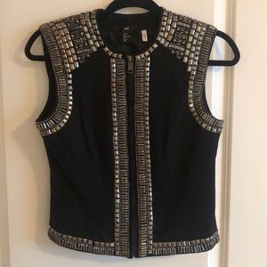H&M studded crop vest